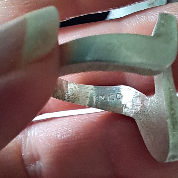 Sculptural Vintage 1960s Mexican Handmade Sterling Silver Modernist Ring - Picture 9 of 10